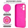 GUAGUA for iPhone 16 Liquid Silicone Case Compatible with Magsafe Soft Gel Rubber Slim Microfiber Lining Cushion Texture
