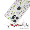 RALEAVO Floral Case for iPhone 16 Pro Clear Case with Flower Branch Pattern Cute Cover Case for Girls Women Slim Thin So
