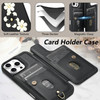 rongki for iPhone 16 Pro Max Case Wallet with Card Holder Cute Flower Design Crossbody Phone Purse for Women PU Leather