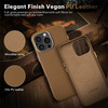 LOHASIC Compatible with Magsafe for iPhone 16 Pro Max Case Leather Classic Elegant PU Slim Fit NonSlip Grip Camera Lens