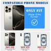 HYUEKOKO Compatible with iPhone 16 Pro Magnetic Gardient Glitter Case Plating Bling Cute Case with MagSafe for Women Gir