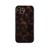 Reezaddin Aesthetic Tortoise Shell Phone Case for iPhone 14 61inRetro Cool Girl Leopard Print Brown Amber Trendy Full Ca