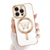 Newseego for iPhone 16 Pro Magnetic Case Cute Butterfly Luxury Plating Edge Case for Women Girls Men Soft TPU Bumper Ant