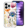YCJACE Clear Phone Case for iPhone 16 ProSoft TPU Bumper Phone Case with Colorful Floral Pattern Shockproof Slim Fit Cov