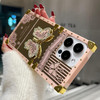 Changjia Glitter Kickstand Case for for iPhone 16Cute Luxury Bling Sparkly Rhinestones Butterfly with Foldable Stand Ele