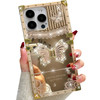 Changjia Glitter Kickstand Case for iPhone 16 ProCute Luxury Bling Sparkly Rhinestones Butterfly Foldable Stand Elegant