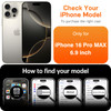 LOHASIC Designed for iPhone 16 Pro Max Case Compatible with MagSafe Vegan Leather Slim Logo View Vintage Luxury Elegant