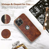 LOHASIC Designed for iPhone 16 Pro Max Case Compatible with MagSafe Vegan Leather Slim Logo View Vintage Luxury Elegant