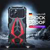 Tiwikunx Compatible with iPhone 16 Pro Max Metal CaseOutdoor Aluminum Metal Gorilla Glass Shockproof Military Heavy Duty