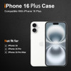 bokoo iPhone 16 Plus Case Slim Thin Ultra Flexible Silicone Phone Case for iPhone 16 Plus Gel Rubber Soft Skin Silicone