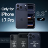 JETech Case for iPhone 17 Pro 63Inch NonYellowing Shockproof Phone Bumper Cover AntiScratch Clear Back Black