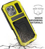 Simicoo Compatible with iPhone 16 Plus Metal Case with Screen Protector Camera Protector Military Rugged Heavy Duty Shoc