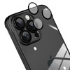 aidvaia Frameless Phone case Compatible with iPhone 16 Pro Max Case Transparent Electroplated Black Frameless Design wit