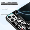 MMYAJT Favorite Scary Phone Case Compatible with iPhone 16 Pro Max Scream iPhone Case Shockproof Black and White Phone H