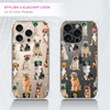 GlamCase Clear Case for iPhone 16 Pro iPhone 16 Pro Clear Case Dog Pattern with Sunglasses Design Printed Durable Clear