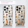 GlamCase Clear Case for iPhone 16 Pro iPhone 16 Pro Clear Case Dog Pattern with Sunglasses Design Printed Durable Clear
