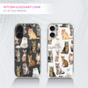 GlamCase Clear Case for iPhone 16 iPhone 16 Clear Case Cat Pattern with Sunglasses Design Printed Durable Clear Shockpro