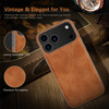 LOHASIC for iPhone 17 Pro Max Case Compatible with MagSafe Classic Leather Luxury Metal Bumper Trim Magnetic Protective