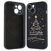 LuminousGuard for iPhone 16 Pro Max Case Compatible with MagSafe Cute Christmas Tree Magnetic Phone Case Black Liquid Si