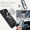 LuminousGuard for iPhone 16 Pro Max Case Compatible with MagSafe Cute Christmas Tree Magnetic Phone Case Black Liquid Si