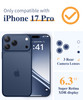 GVIEWIN for iPhone 17 Pro Case with Screen Protector Upgraded Full Camera Protection Non Yellowing Floral Slim Shockproo
