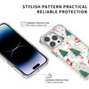 Idocolors for iPhone 16 Pro Max Case Snowman Compatible with MagSafe Xmas Crystal Clear Phone Case for Women and Girls S