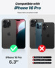 OCASE for iPhone 16 Pro Case Detachable Wallet Case with Card Holder 2 in 1 Pu Leather Flip Folio with RFID Blocking Sta