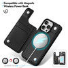 SkyEagle Compatible with Magsafe for iPhone 16 Pro Max Wallet Case with Card HolderWomen Men Phone Case PU Leather Kicks