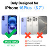 SkyEagle Compatible with Magsafe 2 in 1 Detachable iPhone 16 Plus Wallet Case with Card Holder Women MenMagnetic PU Leat