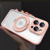 ZinLyuen Magnetic Ring Case for iPhone 16 Pro Max Case Clear 360 Rotatable Ring Holder Compatible with MagSafe Builtin C