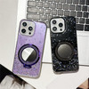 COTDINFOR Case for iPhone 16 Pro Case Glitter Cute Bling Sparkle with Stand Makeup Mirror Soft Bumper Shockproof Transpa