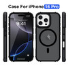 LLZCOQUE Magnetic for iPhone 16 Pro Case Compatible with Magsafe Bumper Protective Cover Slim Shockproof AntiScratch Tra