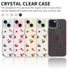 Idocolors for iPhone 16 Pro Max Case Cute Cherry Clear Phone Case Crystal Slim Fruit Case for iPhone 16 Pro Max Phone No