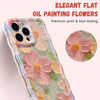 QLTYPRI Case for iPhone 16 Pro Max Laser Colorful Retro Oil Painting Flower Pattern Cute Curly Wave Border Exquisite Pho