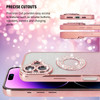 Losin for iPhone 16 Plus Bling Case Women Girls Luxury Gradient Glitter Diamond Case Sparkle Rhinestone Camera Lens Prot