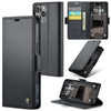 XIMAND for iPhone 16 Pro Max Case RFID Blocking with Kickstand 3 Credit Card Slot and Cash Slot Magnetic Closure Wireles