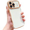 IDweel for iPhone 16 Pro Case for Women Girls Luxury Cute Wave Frame Curly Shape with Love Heart Raised Camera Protectio