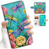 AJOURTEK for iPhone 16 Plus Designed Flip Wallet Phone Case Cover A24369 Art Dragonfly 24369