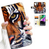 AJOURTEK for iPhone 16 Designed Flip Wallet Phone Case Cover A20015 Tiger Face
