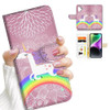 AJOURTEK for iPhone 16 Designed Flip Wallet Phone Case Cover A21940 Rainbow Unicorn Horse 21940