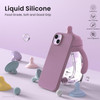 ORNARTO Compatible with iPhone 14 Case 61 Slim Liquid Silicone 3 Layers Full Phone Covered Soft Gel Rubber Case Protecti