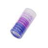 canjoyn 10 Pcs Rubber Spiral Hair Ties - Elastic No Crease Coil Ponytail Holders, Phone Cord Ties for Women with Thick Hair (Purple)