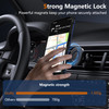 Yarxiawin Phone Case for iPhone 16 Pro Max Case with Ring Magnetic Fits Wireless Charger Black Soft TPU and Hard PC Cove
