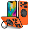 Yarxiawin Phone Case for iPhone 16 Pro Max Case with Ring Magnetic Fits Wireless Charger Black Soft TPU and Hard PC Cove