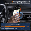 Yarxiawin Phone Case for iPhone 16 Pro Max Case with Ring Magnetic Fits Wireless Charger Black Soft TPU and Hard PC Cove