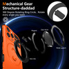 Yarxiawin Phone Case for iPhone 16 Pro Max Case with Ring Magnetic Fits Wireless Charger Black Soft TPU and Hard PC Cove