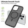 WAWZ for iPhone 16 Pro Max Case Compatible with MagSafe Slim Thin Hard PC Translucent Frosted Rugged DropProof Shockproo