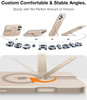 TORRAS Desert Titanium 360 Spin Stand Magnetic Case for iPhone 16 Pro Case with Full Camera Protection Fit for MagSafe 1