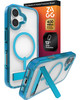 ZAGG Santa Cruz Snap Case with Kickstand for iPhone 17 Tranquil Blue Drop Protection 13ft4m MagSafe Charging Compatible