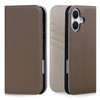 VISOUL Phone Case for iPhone 16 Plus Genuine Leather Phone Case Wallet Card Holder Magnetic Flip Case Cover Kickstand Co